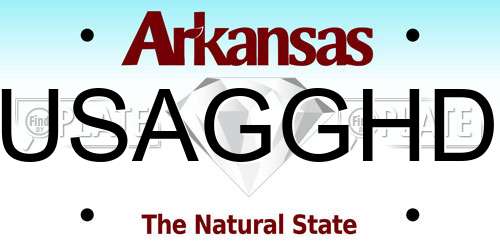 USAGGHD Arkansas License Plate