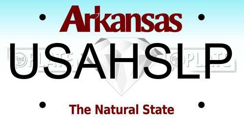 USAHSLP Arkansas License Plate