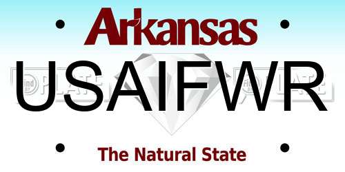 USAIFWR Arkansas License Plate
