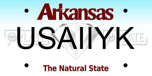 USAIIYK Arkansas License Plate