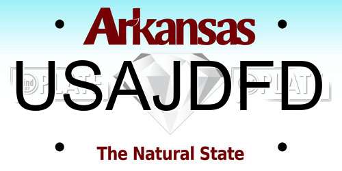 USAJDFD Arkansas License Plate
