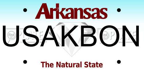 USAKBON Arkansas License Plate