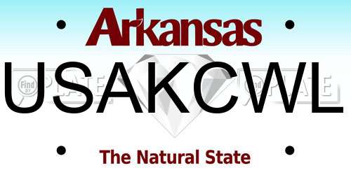USAKCWL Arkansas License Plate