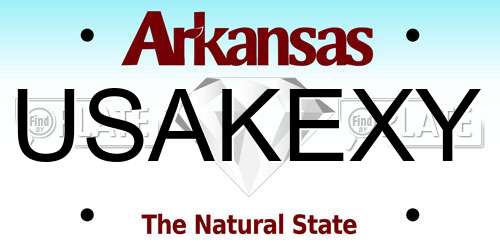 USAKEXY Arkansas License Plate