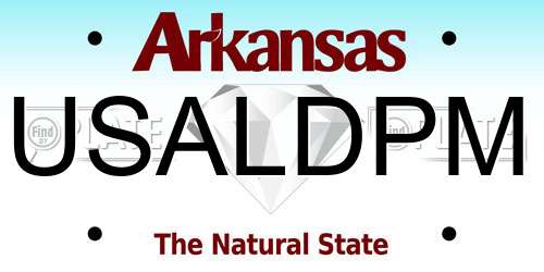 USALDPM Arkansas License Plate