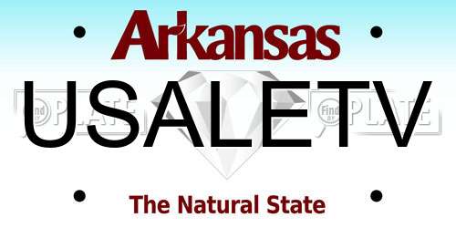 USALETV Arkansas License Plate
