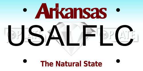 USALFLC Arkansas License Plate