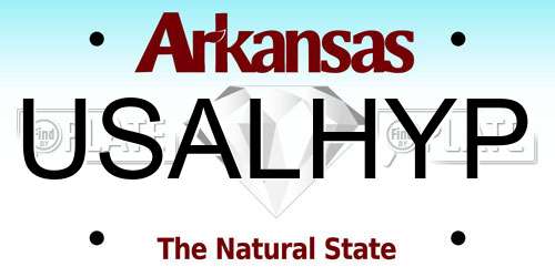 USALHYP Arkansas License Plate