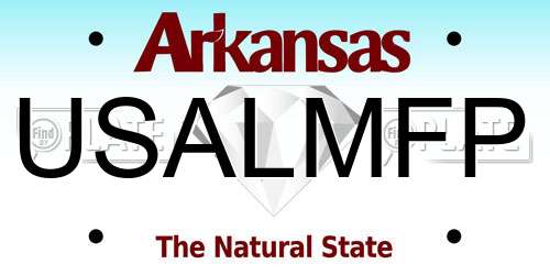 USALMFP Arkansas License Plate