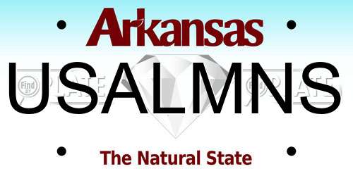 USALMNS Arkansas License Plate