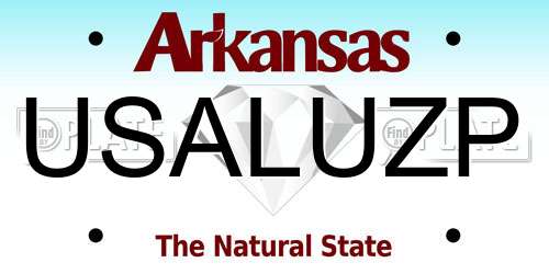 USALUZP Arkansas License Plate