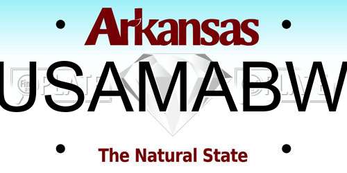 USAMABW Arkansas License Plate