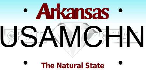 USAMCHN Arkansas License Plate