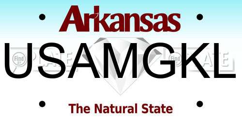 USAMGKL Arkansas License Plate