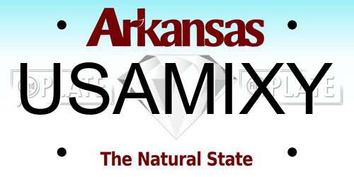 USAMIXY Arkansas License Plate