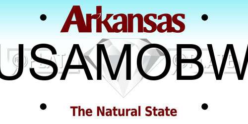 USAMOBW Arkansas License Plate
