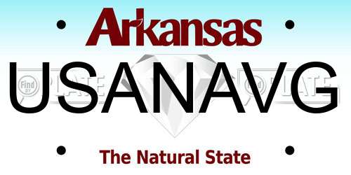 USANAVG Arkansas License Plate
