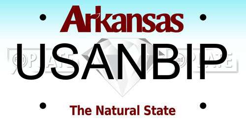 USANBIP Arkansas License Plate