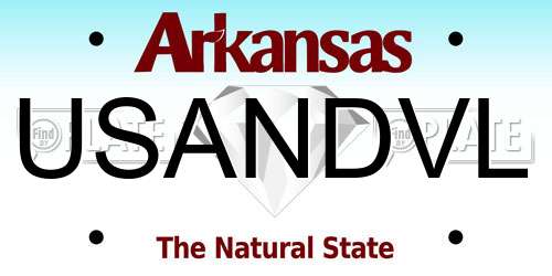 USANDVL Arkansas License Plate
