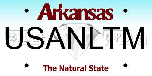 USANLTM Arkansas License Plate