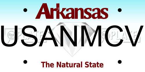 USANMCV Arkansas License Plate