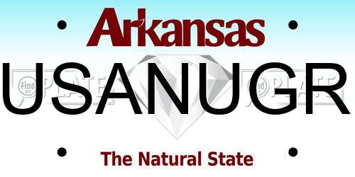 USANUGR Arkansas License Plate