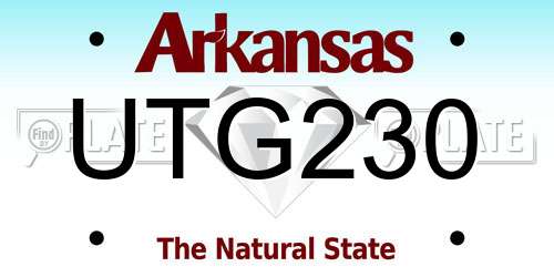 UTG230 Arkansas License Plate