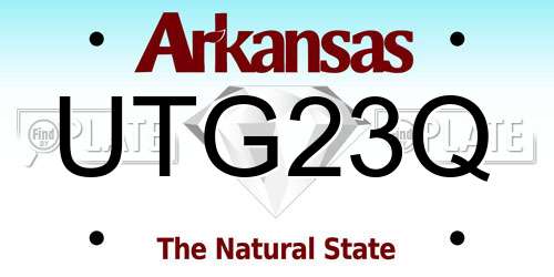 UTG23Q Arkansas License Plate