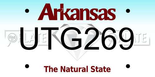 UTG269 Arkansas License Plate