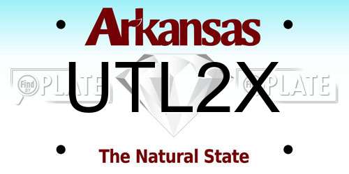 UTL2X Arkansas License Plate