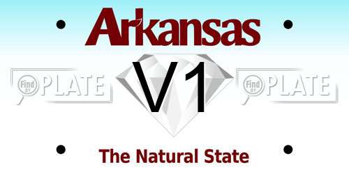 V1 Arkansas License Plate