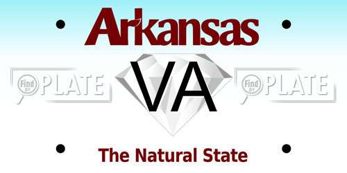 VA Arkansas License Plate