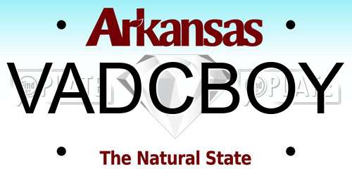 VADCBOY Arkansas License Plate