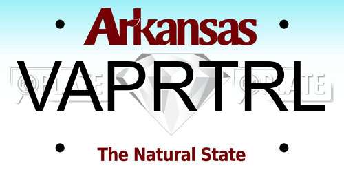 VAPRTRL Arkansas License Plate