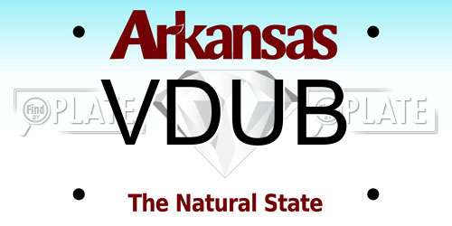 VDUB Arkansas License Plate