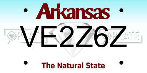 VE2Z6Z Arkansas License Plate