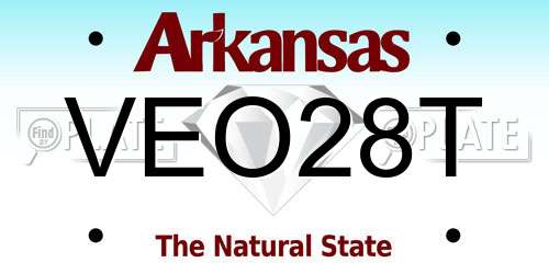 VEO28T Arkansas License Plate
