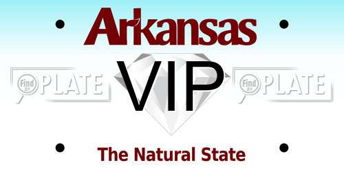 VIP Arkansas License Plate