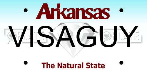 VISAGUY Arkansas License Plate