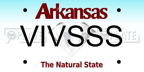 VIVSSS Arkansas License Plate