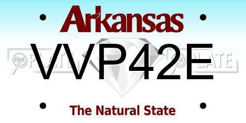 VVP42E Arkansas License Plate
