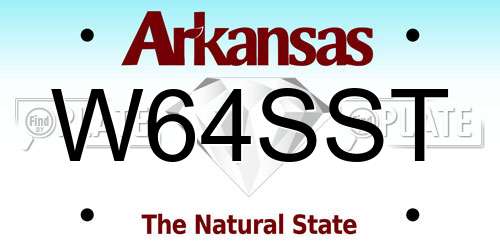 W64SST Arkansas License Plate