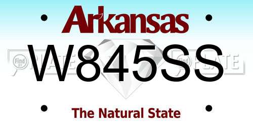 W845SS Arkansas License Plate