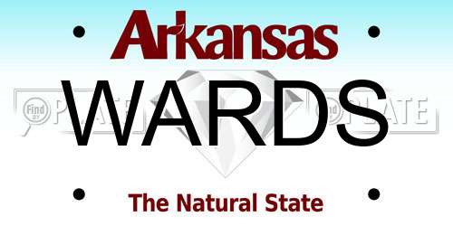 WARDS Arkansas License Plate