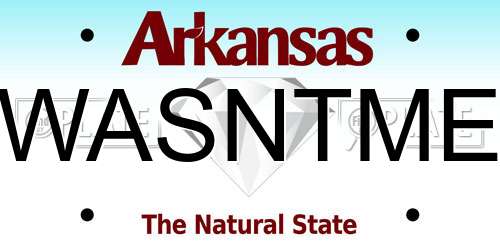 WASNTME Arkansas License Plate