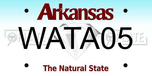 WATA05 Arkansas License Plate