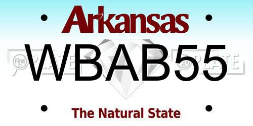 WBAB55 Arkansas License Plate