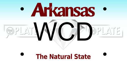 WCD Arkansas License Plate