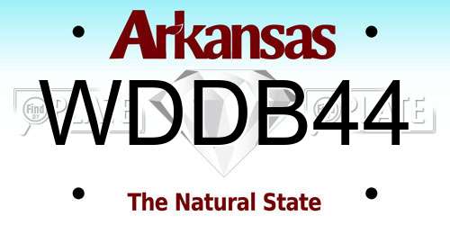 WDDB44 Arkansas License Plate