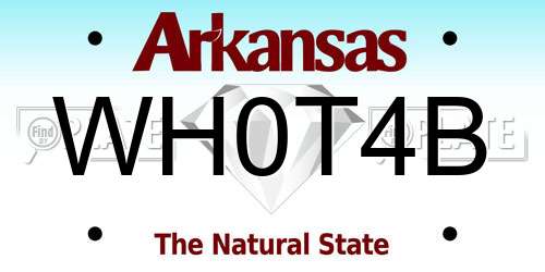 WH0T4B Arkansas License Plate